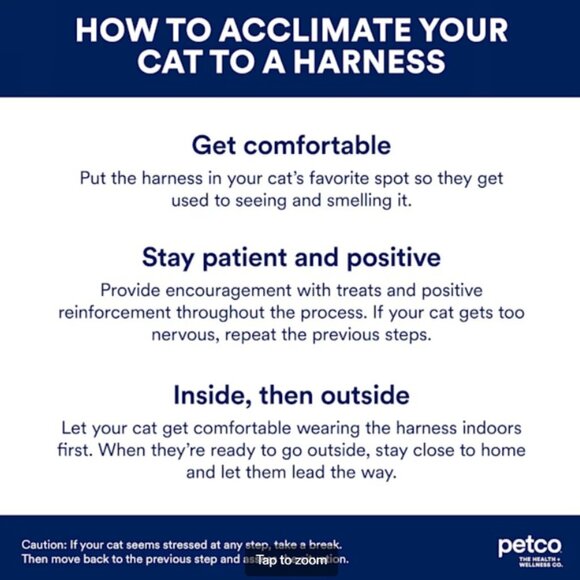 NWT Matching Cat Harness & Leash, S/M - Picture 4 of 4